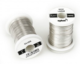 Flat Colour Wire, Large, Wide, Silver